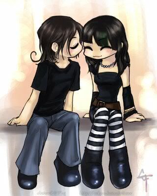 emo cartoons in love. Emo Cartoon Love - Emo Cartoon