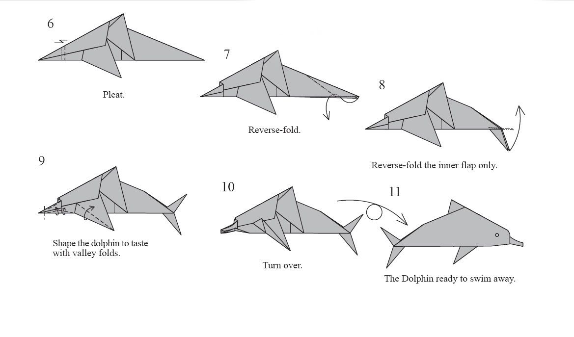 ORIGAMI DOLPHINS « EMBROIDERY & ORIGAMI