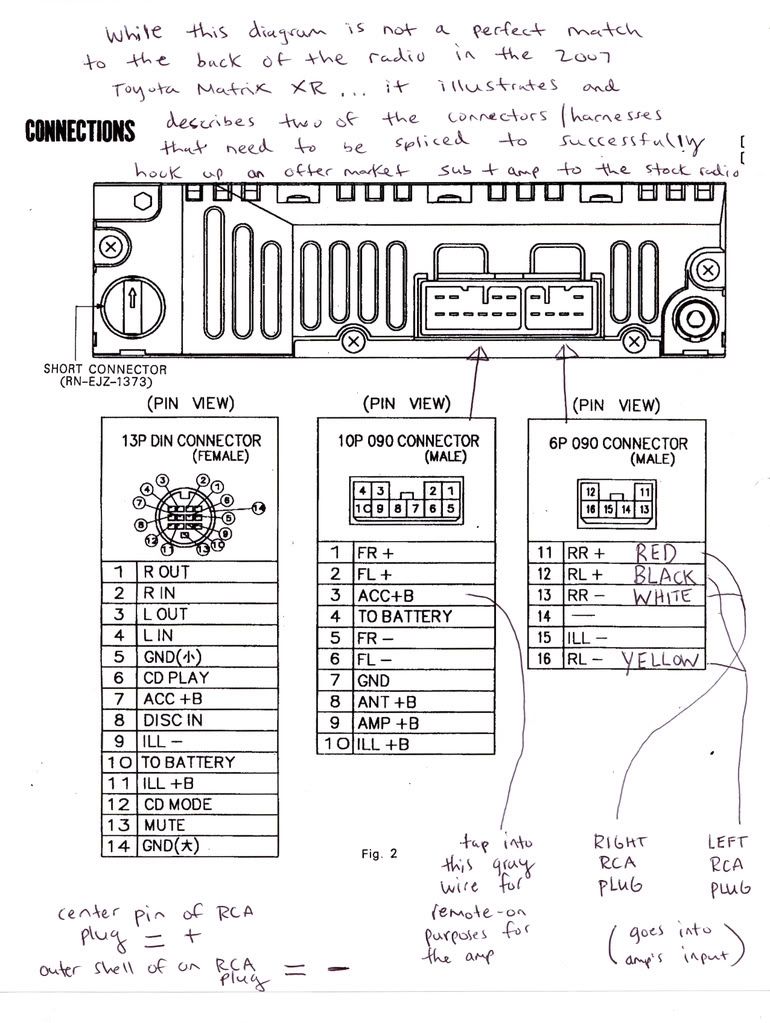 2003 toyota matrix radio wiring diagram #2