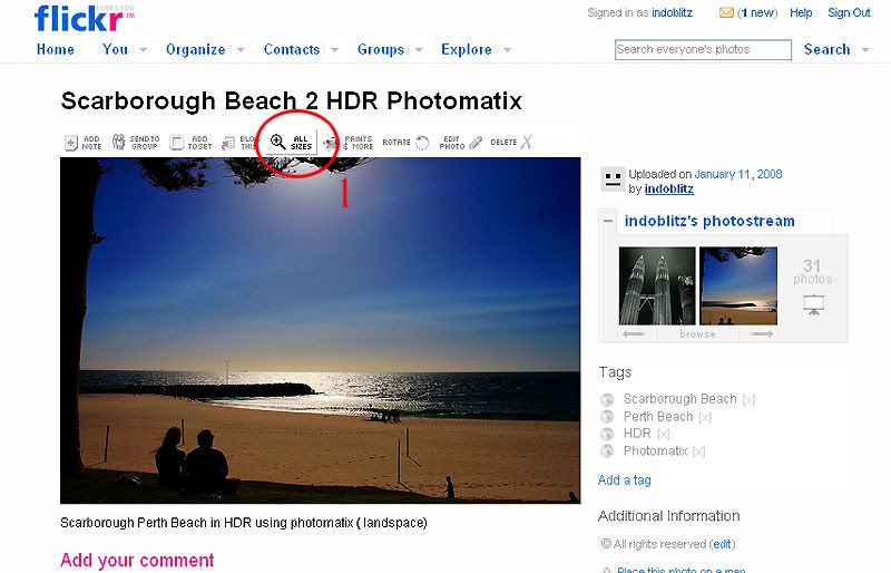IndoBlitz.com Get URL from Flickr