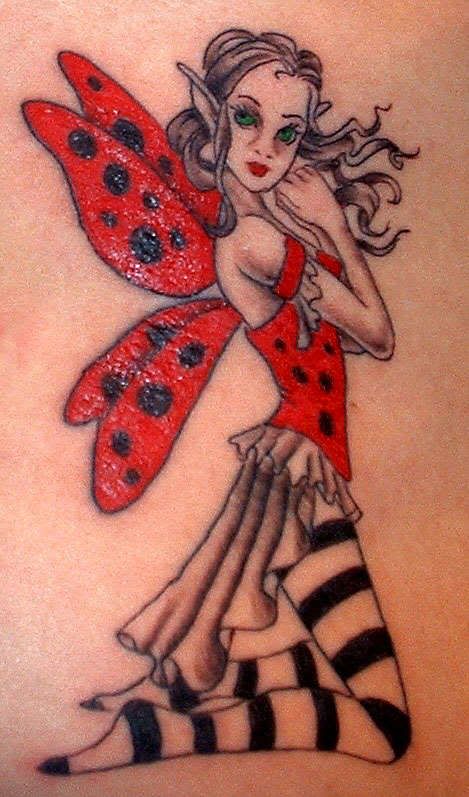 ladybugs tattoos. Ladybug-Fairy-tattoo-29159.jpg