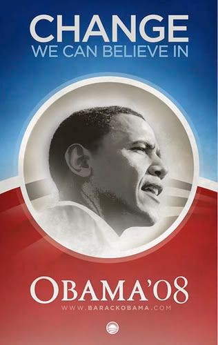 Obama CHANGE Poster Pictures, Images and Photos