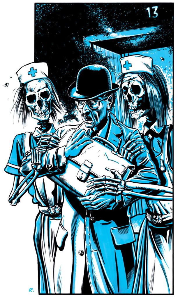 comic,Graeme Neil Reid,13th Floor,scream,illustration