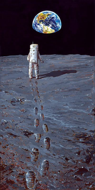 Graeme Neil Reid,Moon,Painting,Astronaut