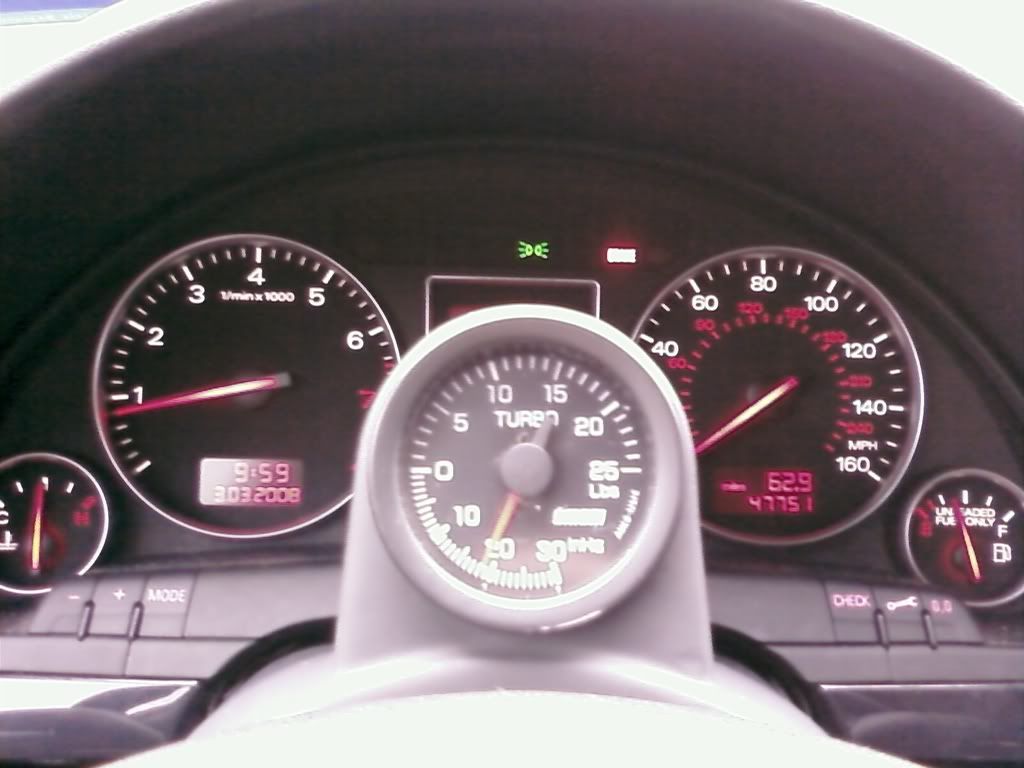 fs ECS Column Mounted Boost Gauge & Pod Kit VW Vortex Volkswagen Forum