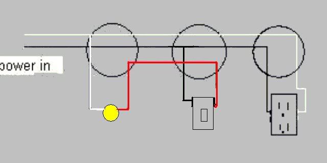 HELP! Please. How To Wire A Light, Switch, Then Outlet - Electrical