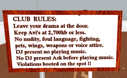 ClubRules Sign