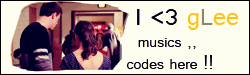 I heart glee ; musics , codes 