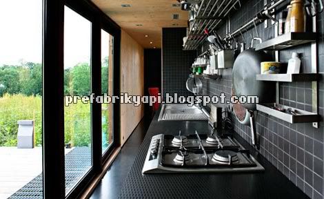 modern mutfak, ahşap ev, kır evi, ahşap prefabrik, Cabin by Lode Architects