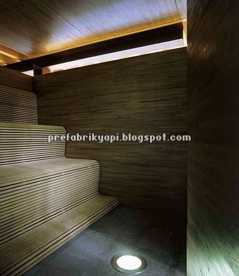 prefabrik evin saunası