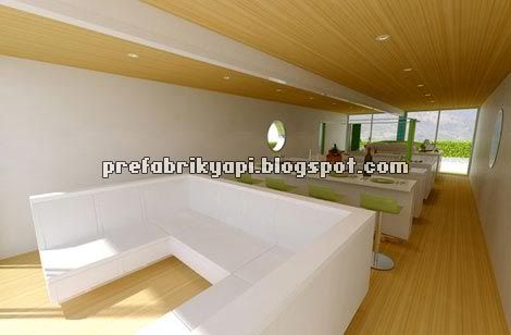 modüler prefabrik ev iç tasarım