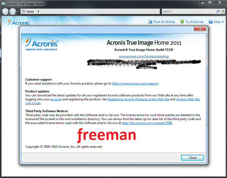 acronis true image home 11 bootcd