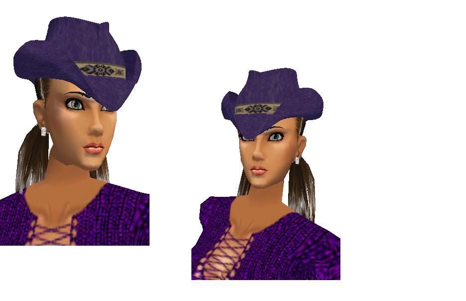 ~T~Purple beaded hat