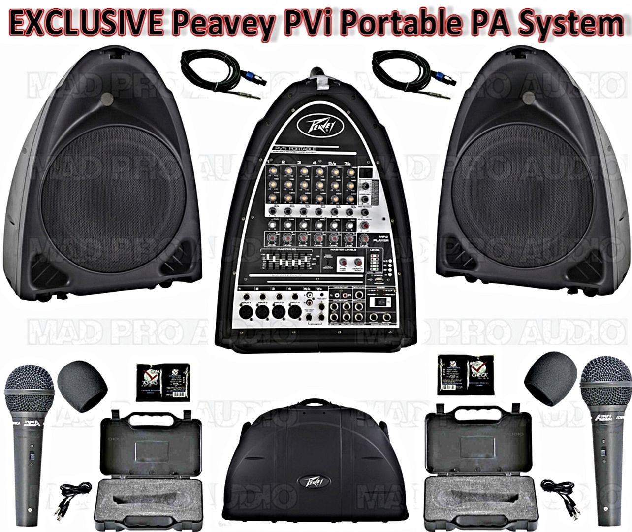 PA System portable Peavey PVi. Compact sound system, small band, karaoke system eBay