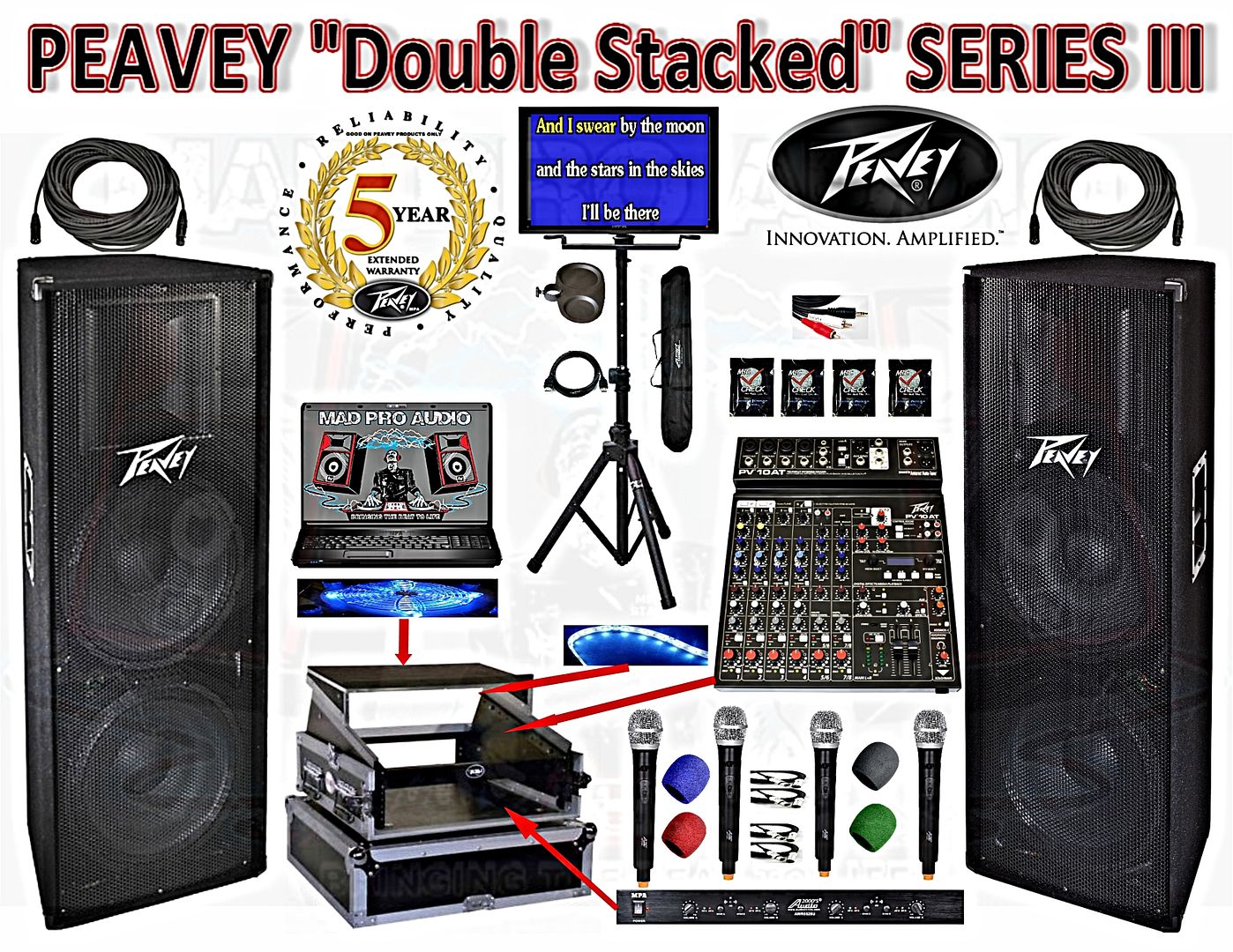 Peavey PV215d audio system by Madproaudio