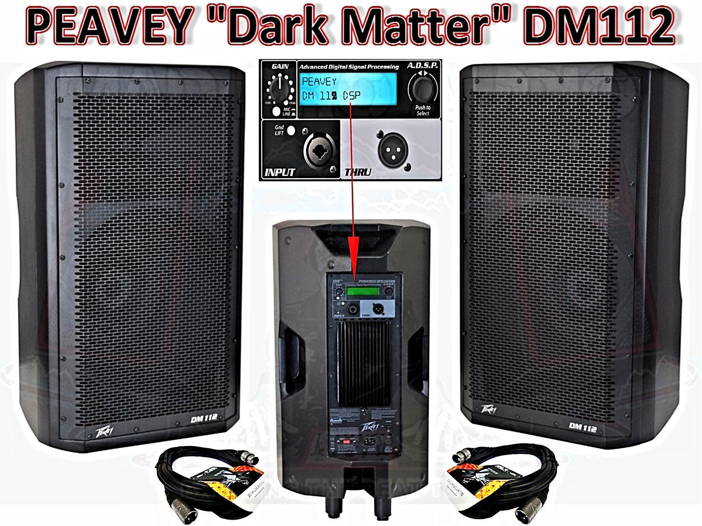 Peavey DM112 DM-112 DM 112 Powered DJ Speakers by Madproaudio
