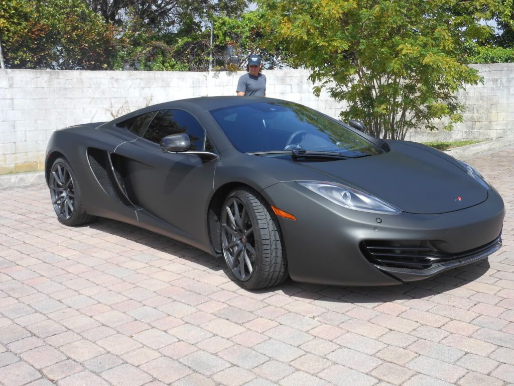 Matte Black Mclaren by Clearly Exotic