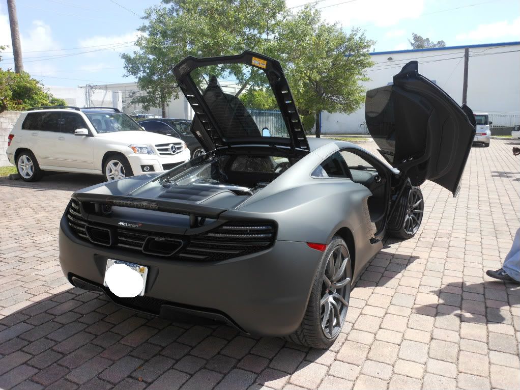 Matte Black Mclaren by Clearly Exotic