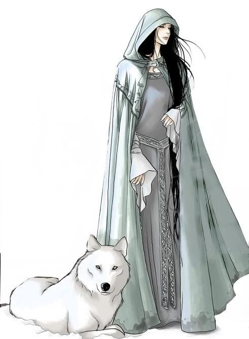 Artemis.jpg Black Haired Anime Woman with a Wolf image by BlackWingsShinigami