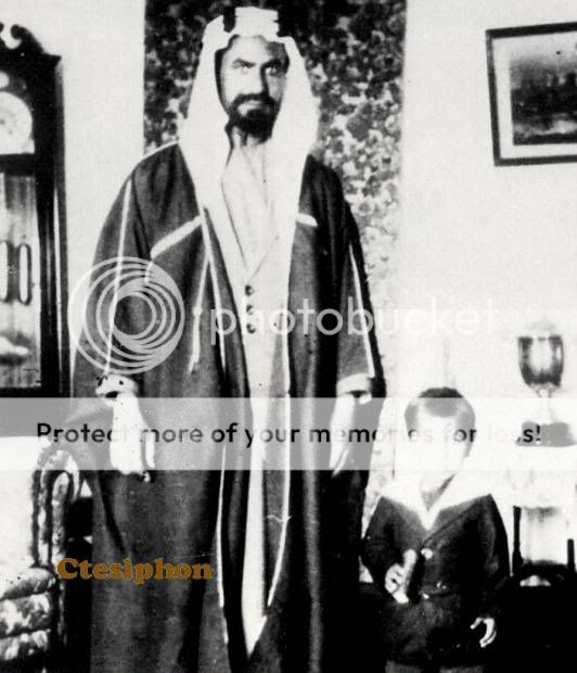 Sheikh Ahmad bin Jabir al Sabah, Ruler ofKuwait, in 1929, with one of 