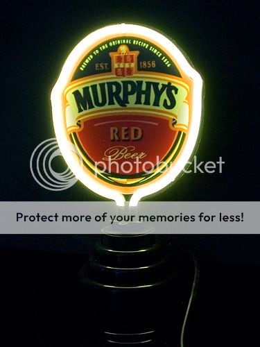 TB120 Murphys Red Beer Bar Gift Display Table Top Neon Light Sign